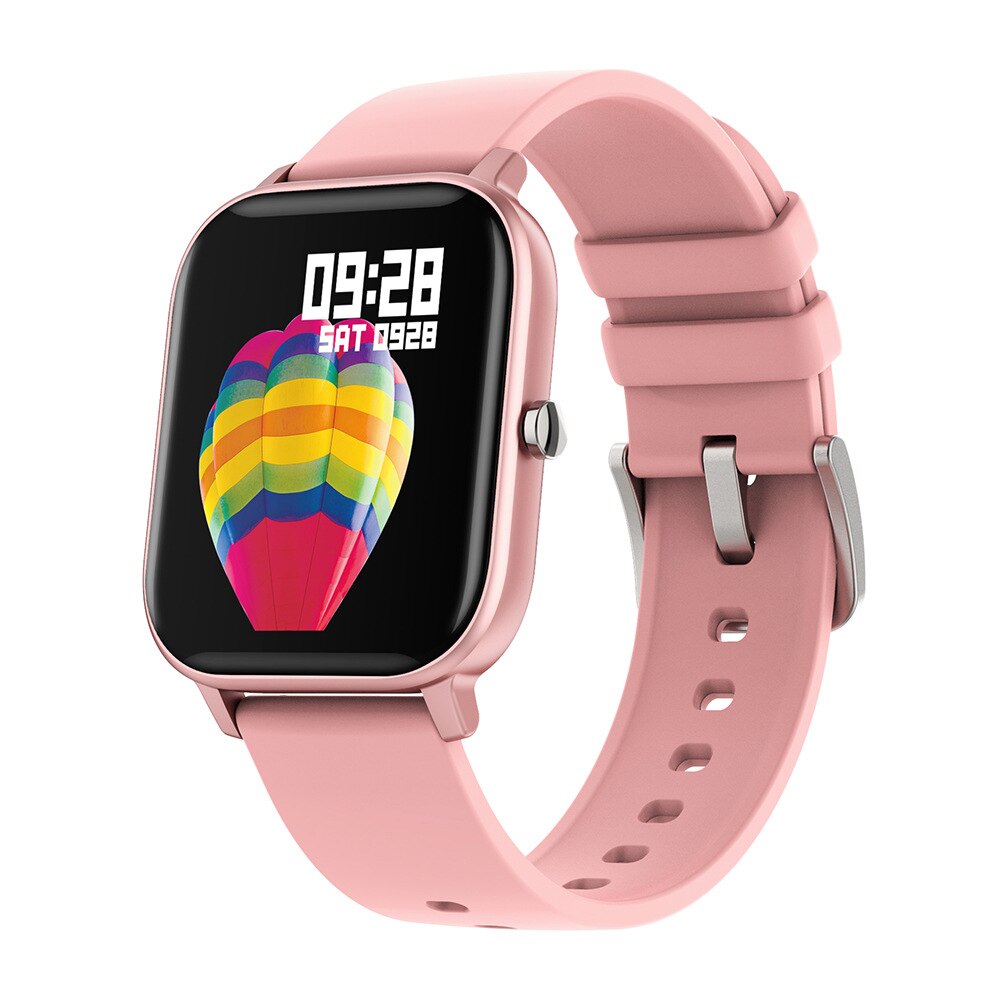 COLMI P8 1.4 inch Smart Watch Men Full Touch Fitness Tracker Blood Pressure Smart Clock Women GTS Smartwatch for Xiaomi: p8 Rose pink