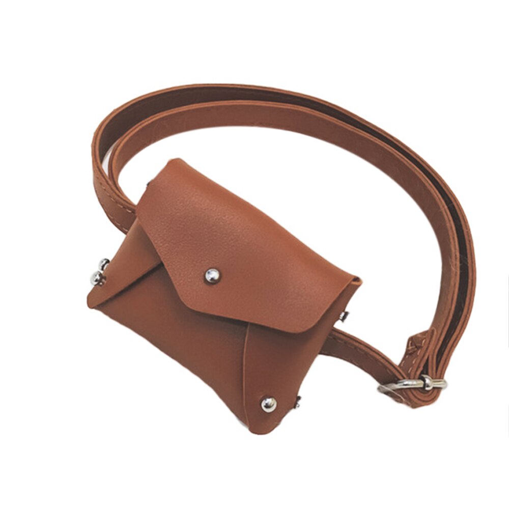 gnida dziecięcy mała torba kwadratowa dziecięca torba na ramię Crossbody Crossbody talia: brązowy