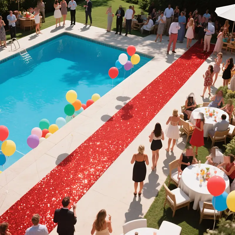Red Carpet, Suitable for Various Occasions, Stage Carpets, Celebration Ceremonies, Luxury Wedding Carpets, Christmas Carpets