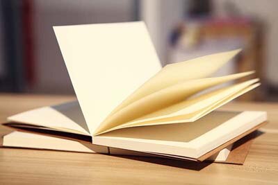 Ezone anteckningsbok planerare brun/beige papper tomma sidor skiss anteckningsbok klippbok resedagbok skola kontorsmateriel: Vit
