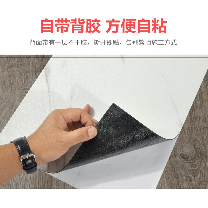 Imitatie tegel marmer muurstickers zelfklevend waterdicht badkamer renovatie achtergrondbehang pvc vloerstickers grond