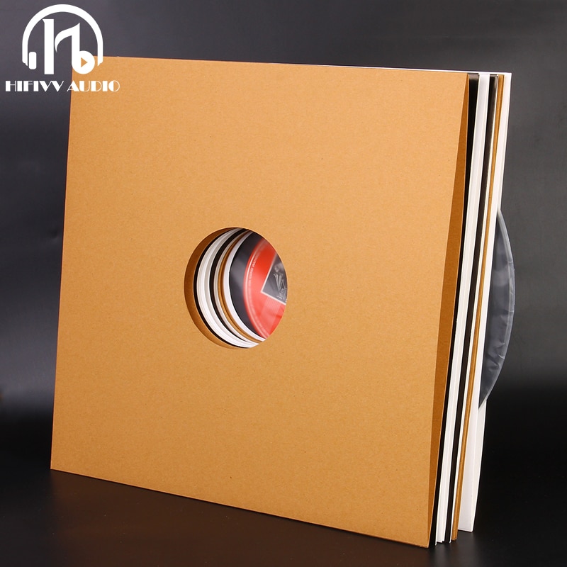 2pcs LP vinyl record bag paper record cover Outer Plastic Vinyl Record Outer Sleeves for 7 inch 10 inch 12 inch