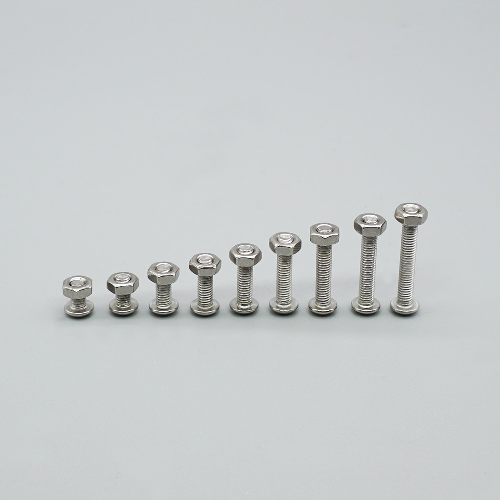 3D Printer Parts M3 Screw Nut Set Stainless Steel Hexagon Socket Head Screw With Nut 340pcs M3*5 6 8 10 12 14 16 18 20mm