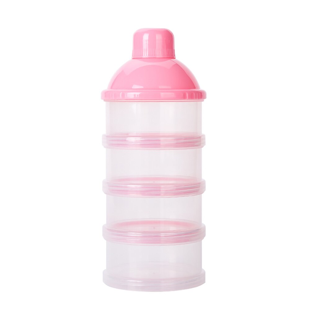 Baby Milk Powder Formula Dispenser Feeding Food Container Storage Feeding Box Toxic-free for Infant Kids Bottle Box: Pink
