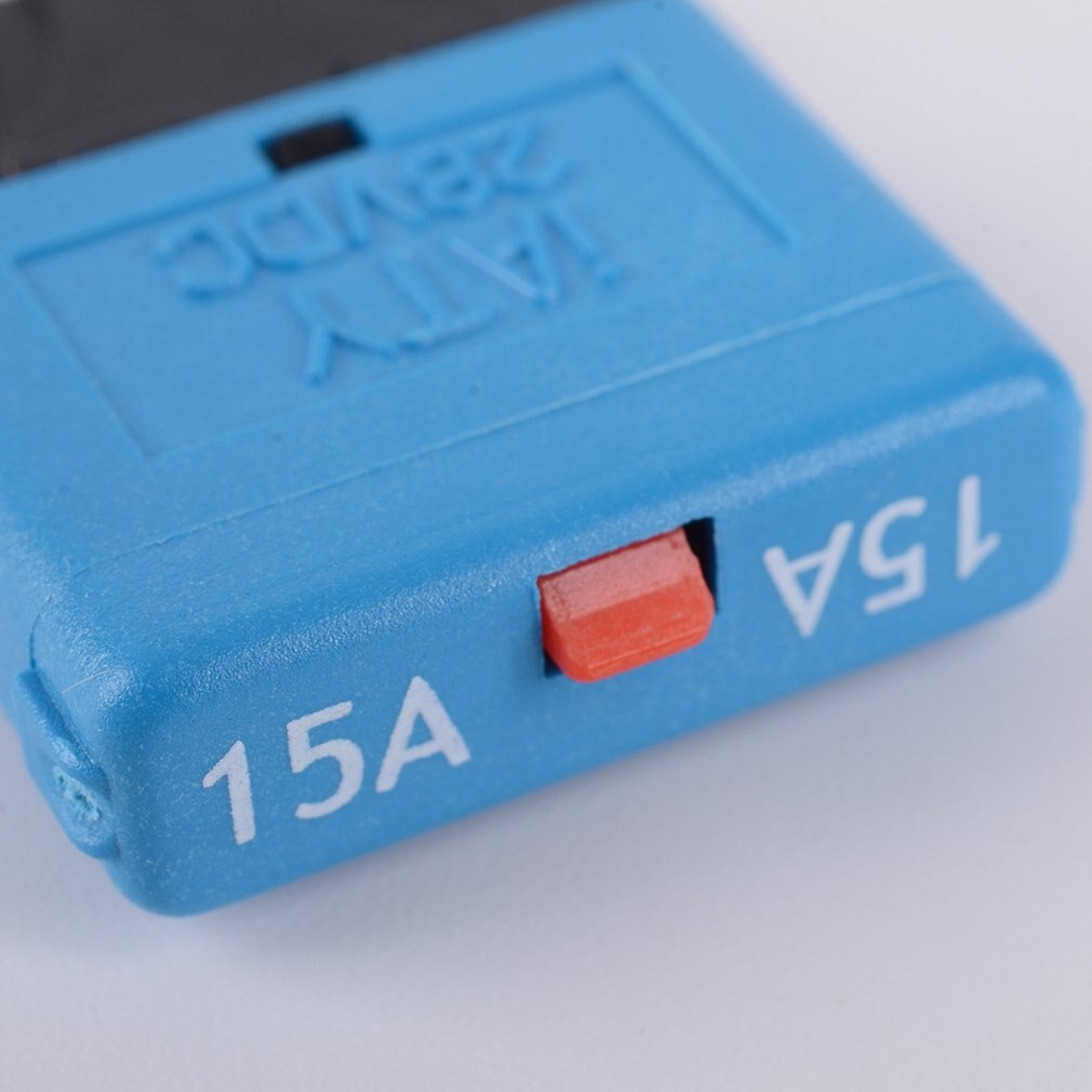 15A Fuse 12v/24v Fits Circuit Breaker Blade Automotive Car Kit Resettable Inline Fuse Holder Protection Stereo Manual Reset