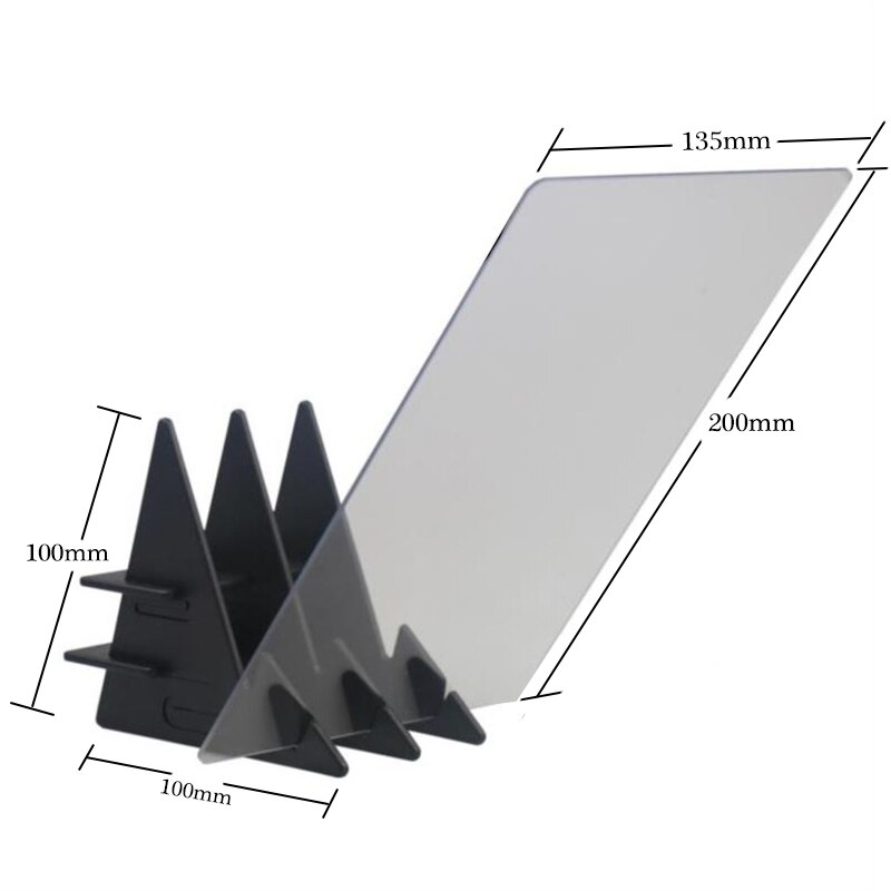Tablero de dibujo óptico de proyección LED, soporte de regulación de reflexión especular, cuadro con imagen de espejo, placa de copia