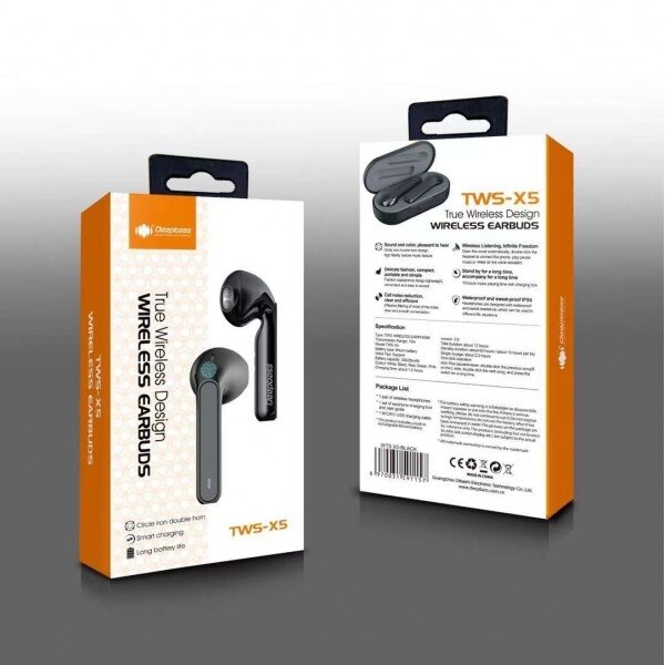 Auricular Deepbass AIR TWS-X5 Bluetooth 4 Colores