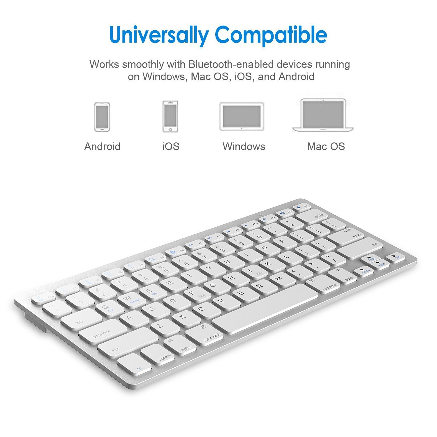 Wireless bluetooth keyboard for ipad tablet laptop keyboard German Spanish Arabic French Russian Korean bluetooth keyboard