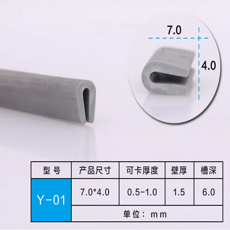 U Channel Rubber Edge Moulding Trim Weather Strip Car Door Protector Edge Guard Rubber Sealing