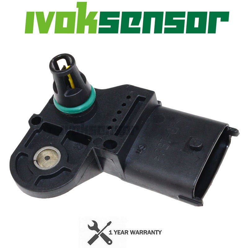 0281002437 Boost MAP Sensor For Alfa Romeo 147 156 159 166 Brera GT Giulietta Mito Spider Volvo S60 V70 With Plug Connector