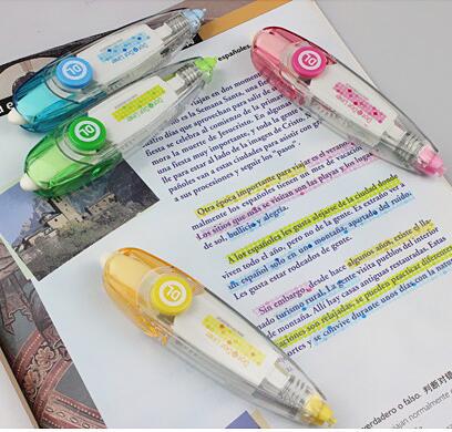 4 stks/partij Korea kant correctie tape creatieve briefpapier schattige gemodificeerde met fluorescerende dagboek PDA Correctie kant