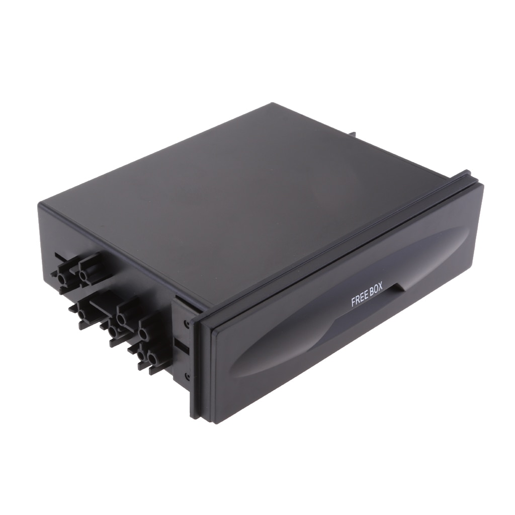 Reemplazo coche Radio CD DVD unidad principal DIN caja de plástico negro