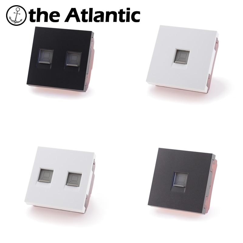Gy Series- Double/Single Internet Computer CAT5e RJ45 Outlet Socket Functietoets Voor Module Alleen Wit/Zwart plastic Diy Onderdelen