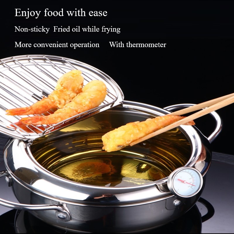 Japanse Stijl Thermometer Tempura Keuken Friteuse Temperatuurregeling Gebakken Kip Pot Koken Gereedschap Keukengerei