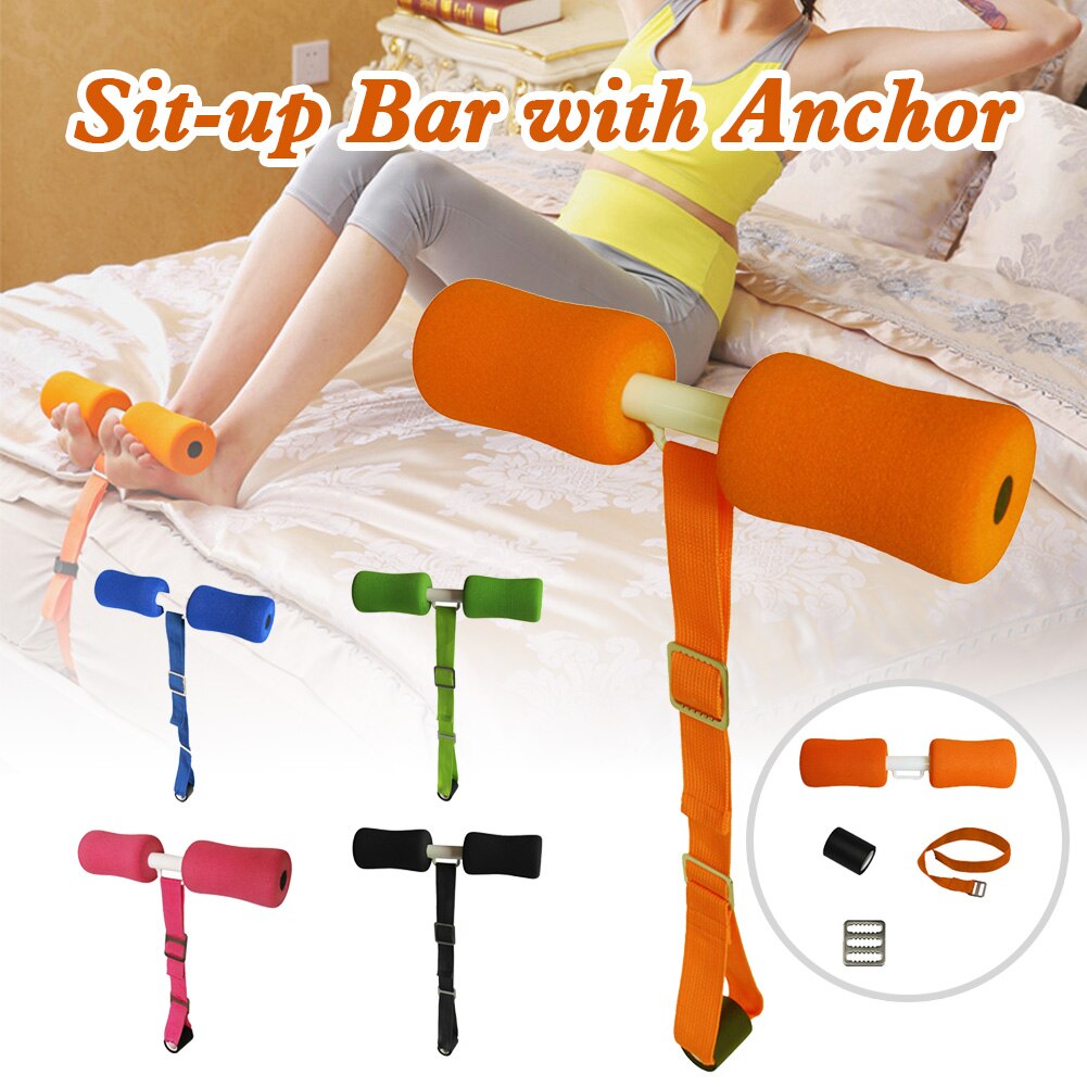 Barra de sentadillas para puerta, accesorio con ancla de puerta desmontable, acolchado, ayuda para abdominales y abdominales, herramientas de ejercicio, 5 colores