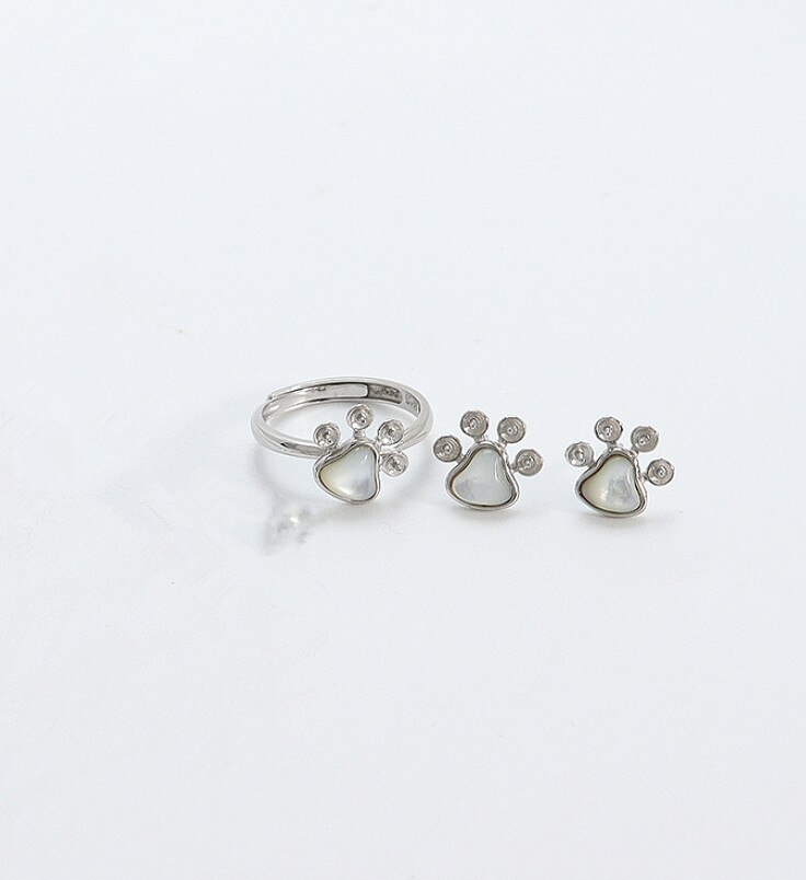 Ring Oorbellen Vlinder Stone Sieraden Sets Voor Vrouwen Fahion PDST10