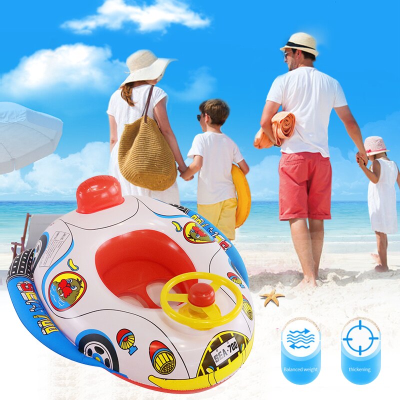 Opblaasbare Zwemmen Ring Peuter Training Baby Zwemmen Ring Kind Zwembad Water Seat: Default Title