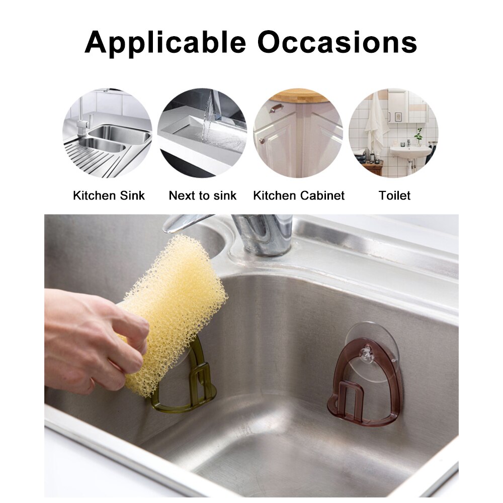Ventosa de cocina rejilla para escurrir para fregadero soporte de almacenamiento de cocina, fregadero, estante escurridor, organizador de accesorios para baño