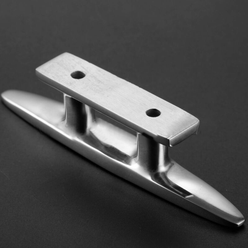 2pcs Boat Cleats 316 Stainless steel Polished Combo Mooring Cleat 100mm Replacement Hardware Accessories For Marine Boat Yacht