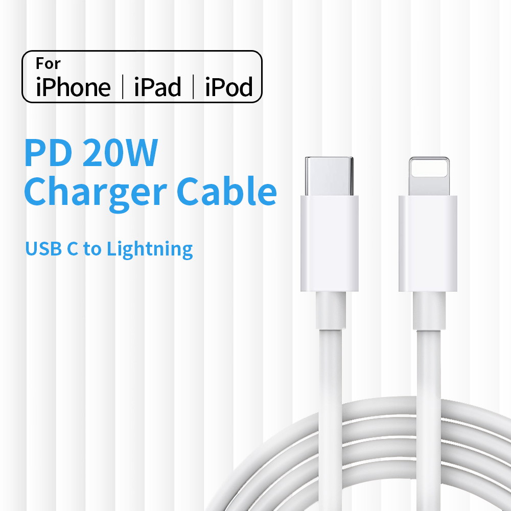 20W Schnelle Ladegerät Für iPhone 12 EU/Us-stecker und Daten USB Kabel Für iPhone 12 Ladegerät Draht für iPad USB-C für iphone13: C 2 L