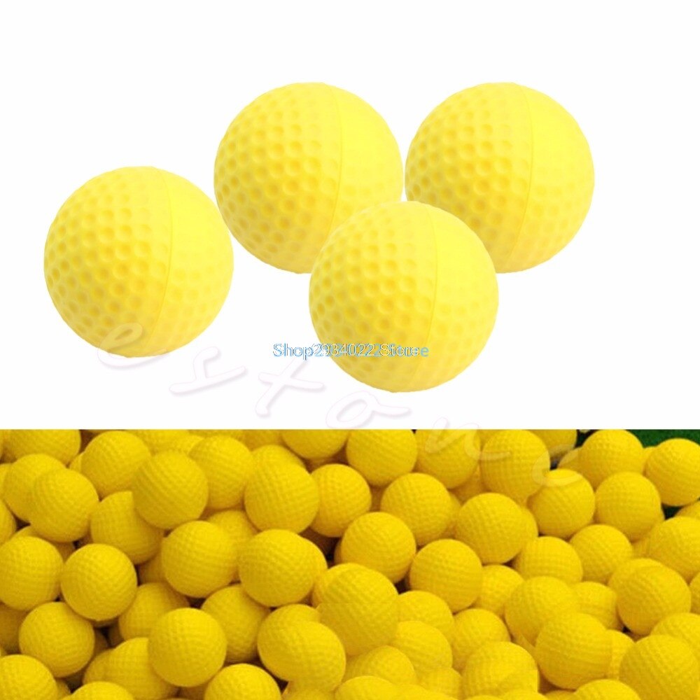 Ootdty 10 stk pu skum golfkugler gul svamp elastisk indendørs udendørs træning træningsstøtte