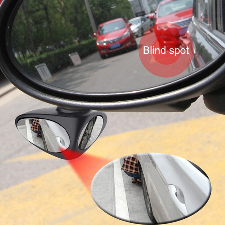 Car Rearview Blind Spot Zone Mirror Wide Angle Dual Side Glass Wing Mirror Car Rearview Mirror Accessories Auto Parts