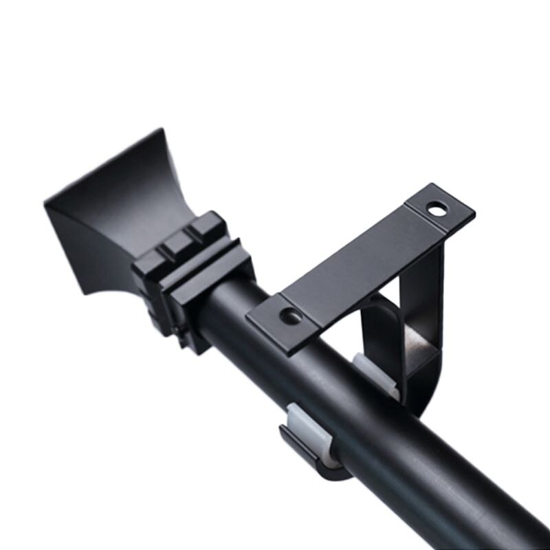 OOTDTY 4pcs Iron Curtain Rod Brackets Roof Mounted Window Hardware Holder Home Decor A5YD