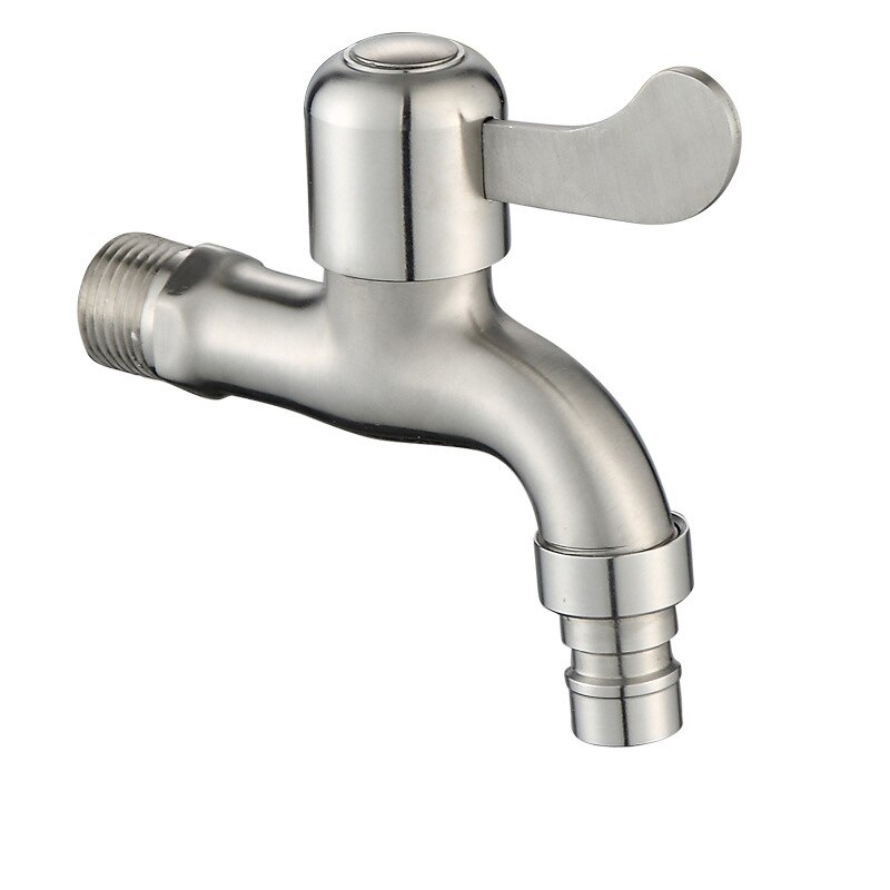 304 Stainless Steel Garden Faucet Wall Mounted Brushed Outdoor Bibcock Wash Basin Mop Washing Machine Faucet Torneira parede: 4