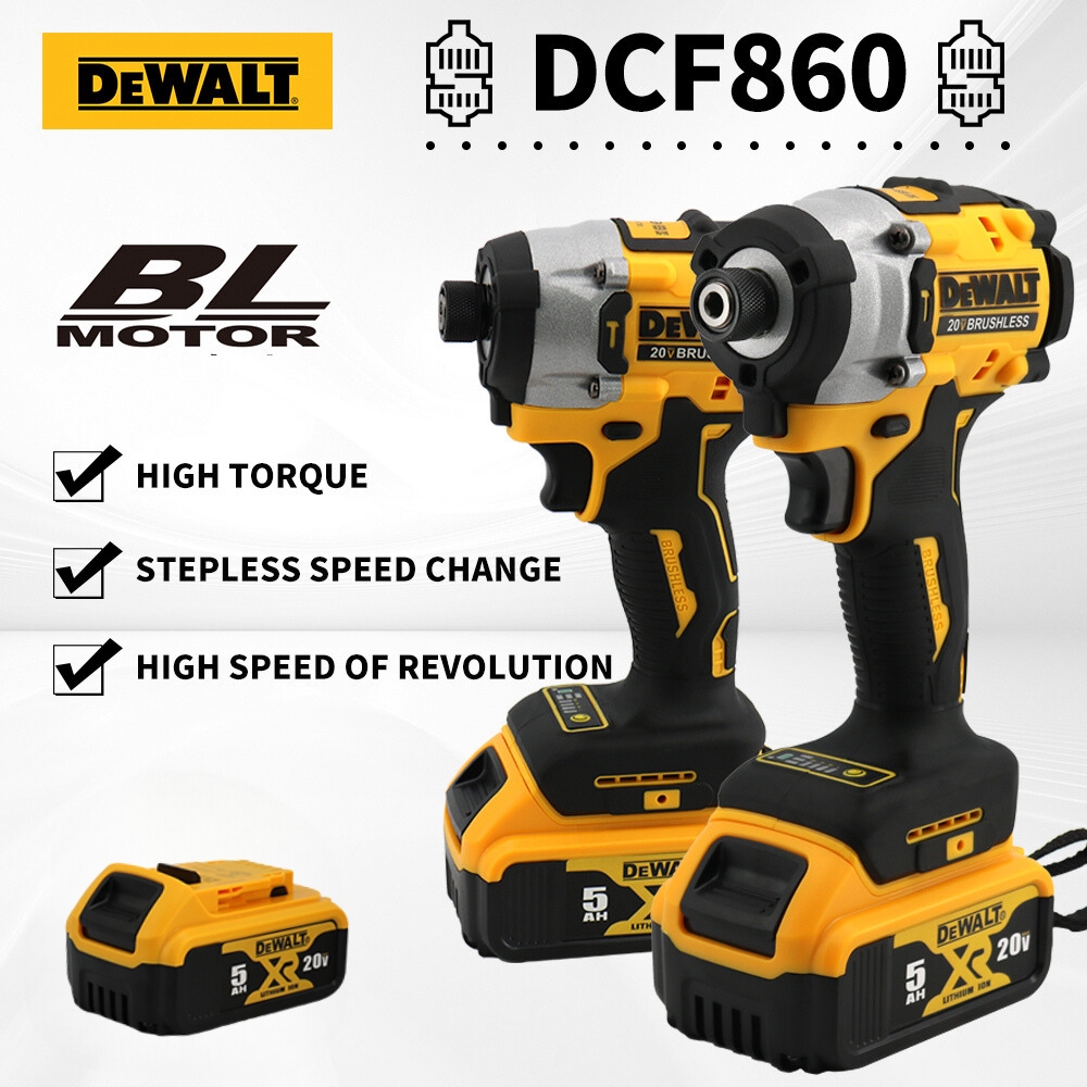 Dewalt dcf 860 sladdlös kompakt borrskruvdragare 20v borstlös elektrisk skruvdragare uppladdningsbara elverktyg uppgraderade från dcf 850