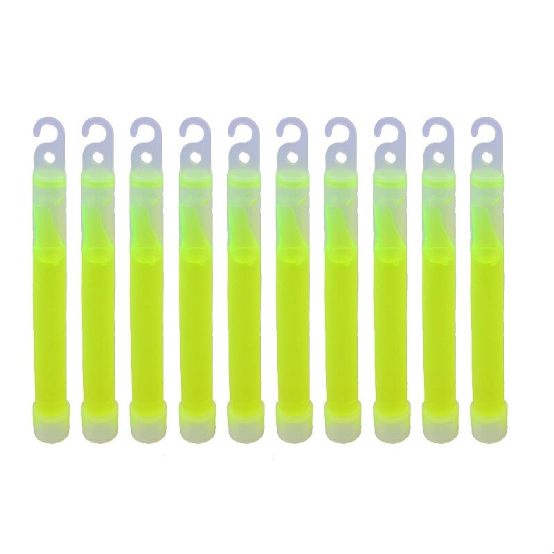 10 Pcs 6 Inch Industriële Glow Sticks Licht Stok Partij Camping Noodverlichting Glowstick Chemische Fluorescerende: green