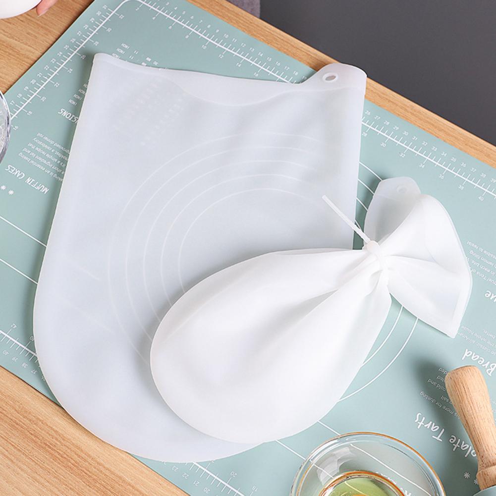 Kneading Dough Bag Food Grade Non-stick Silicone Flour Mixing Bag Baking Tool for Bread Pastry Pizza Kitchen Baking Tools