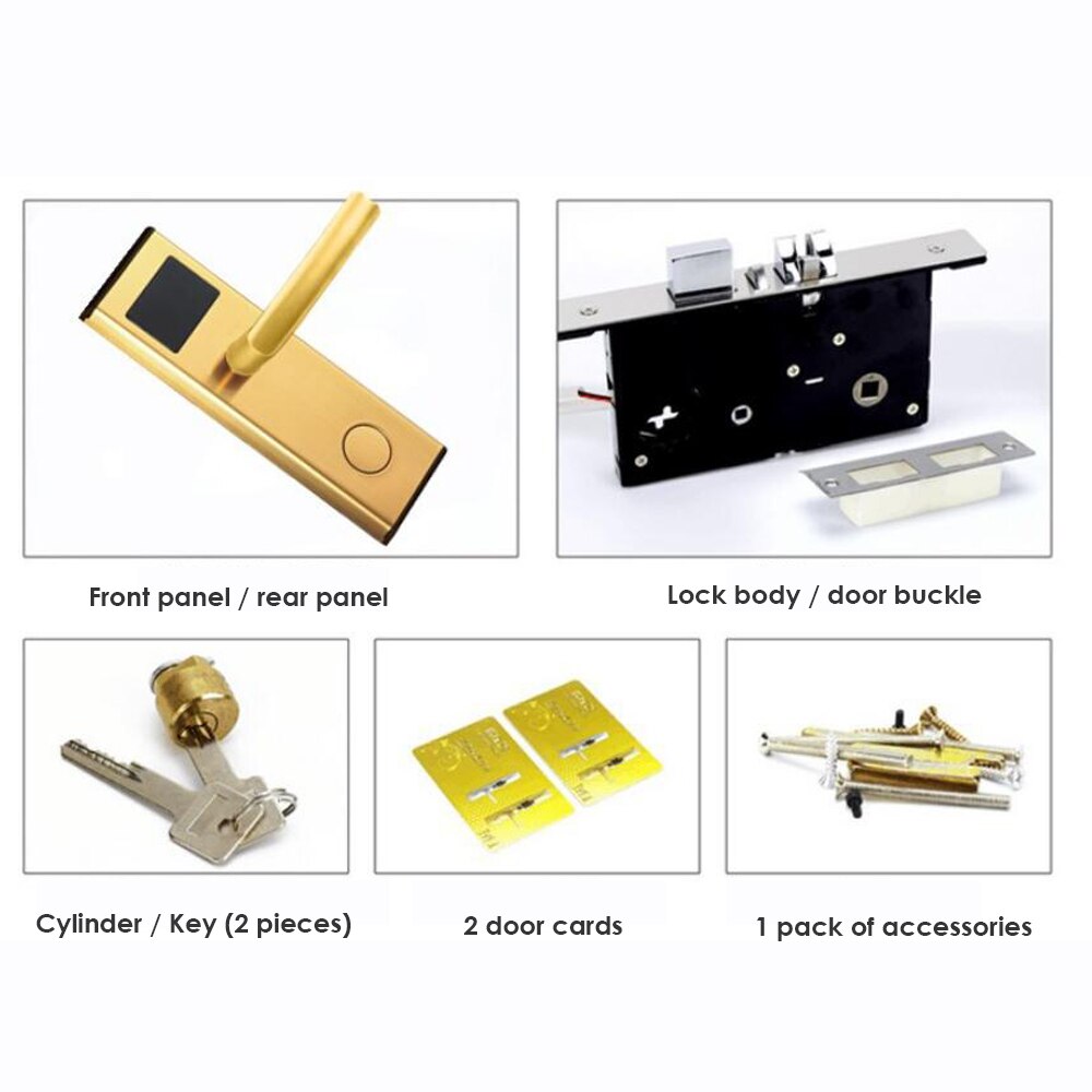 Hotel door access system digital Electric intelligent Electronic hotel key card door lock