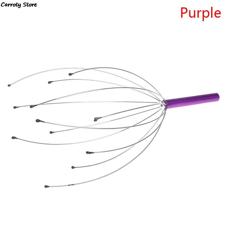 Head Relax Massager Healing Neck Claw Massage Anti-stress Pain Relief Octopus Scalp Relax Spa Headache Stimulate Blood Circulate: F
