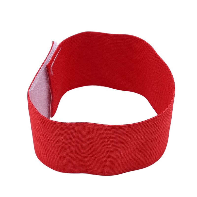 Calcio capitano bracciale fascia da braccio Leader competizione calcio regalo calcio capitano bracciale gruppo bracciale allenamento calcio: red