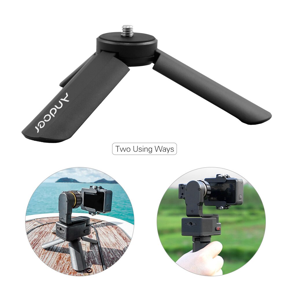 Andoer Portable Foldable Time Lapse Photography Bracket Mini Gimbal Tripod for FeiyuTech WG2 G5 SPG Series