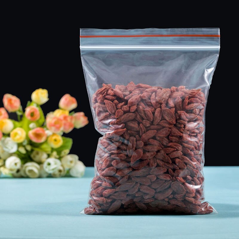 Self-sealing transparent sealed bag size plastic sealed food packaging sample storage storage fresh snacks grocery bag 100PCS