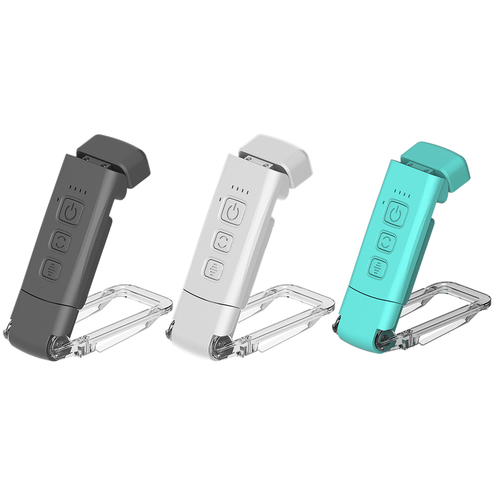Usb-oppladbar mini-nattlampe øyebeskyttelse bærbar klips skrivebordslampe 500 mah bokleselampe justerbar lysstyrke 15 gir