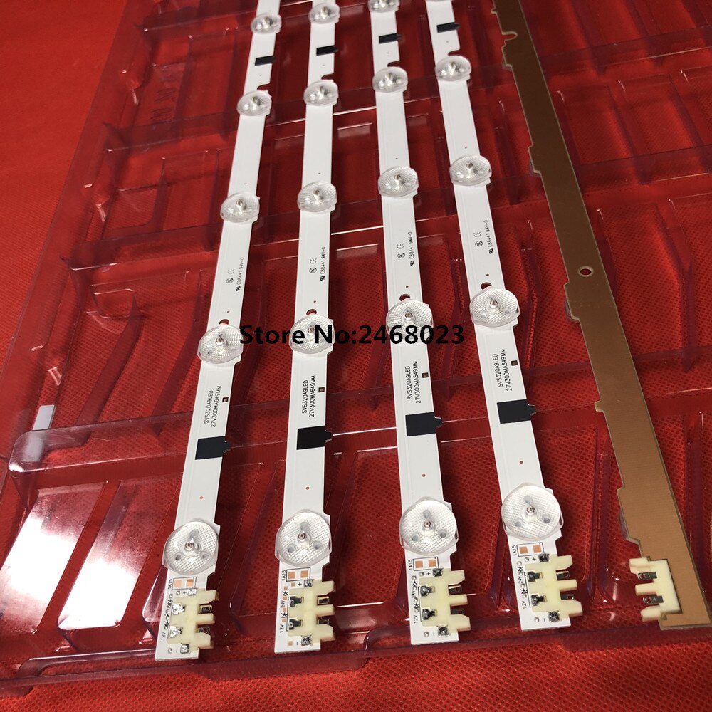 Voor UA32F4088AR CY-HF320AGEV3H UE32F5000 LED strip D2GE-320SC0-R3 2013SVS32H 9 REV1.8 5 stuks/partij 9 LED 650mm D2GE-320SCO-R3