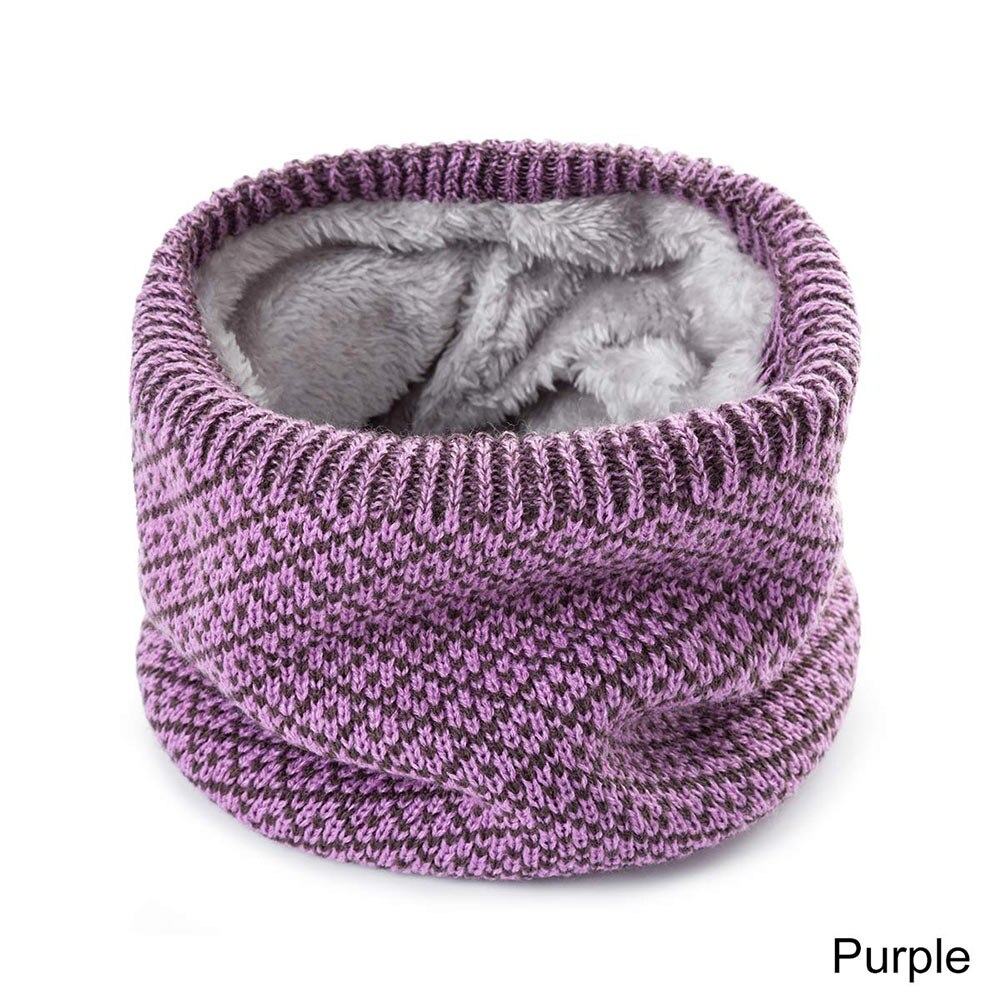 Truenjoy unisex vinter mænd kvinder varm strikkede ring tørklæder tykke elastiske strikkede lyddæmpere hals tørklæde snood plus fløjl halstørklæde