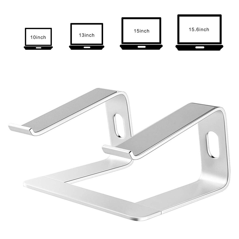 Aluminum Alloy Laptop Riser Bracket Support Portable Notebook PC Cooling Rack Desktop Holder Stand Laptop Support for Macbook