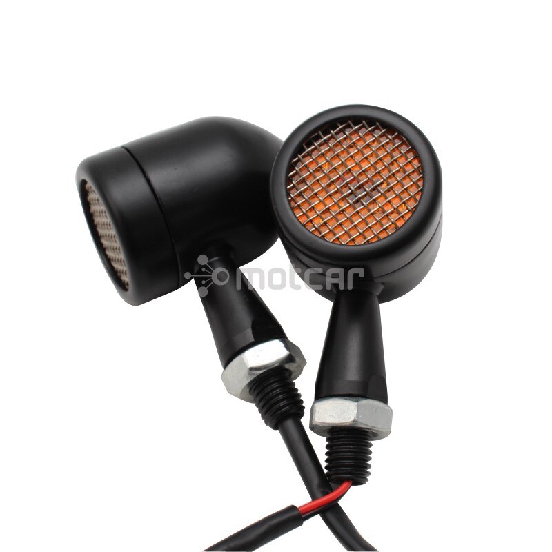 Indicador de señal de giro LED para motocicleta, luz trasera de freno, intermitente Universal de 10mm para Harley Sportster XL1200 883 Softail