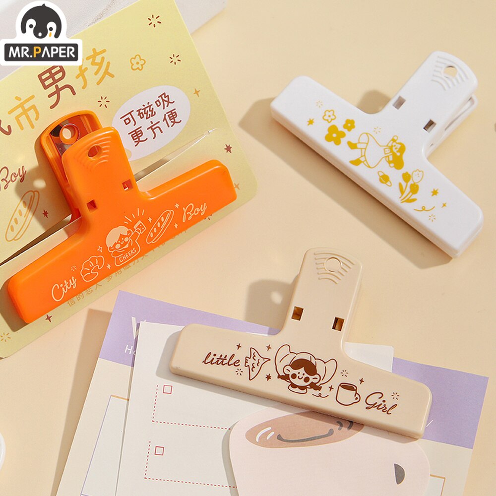 Mr.paper-Clip magnético de 4 estilos, accesorio literario, para carpetas de mensajes, Diy, accesorios de oficina