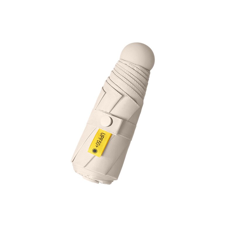 Mini Five-fold Ultra-light Compact Portable Capsule Sun Umbrella Female Sunscreen UV Protection Sunshade Umbrella Dual-use