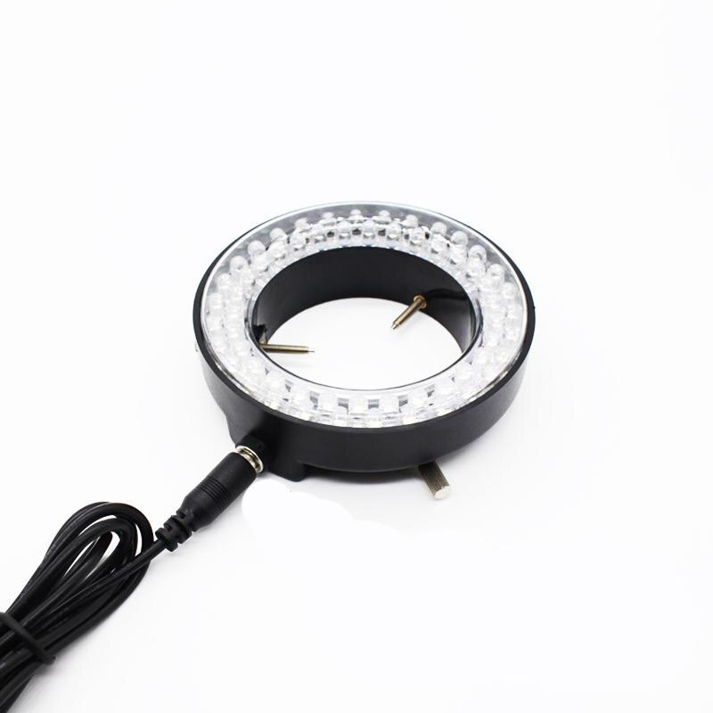 110V 60LED Ring Adjustable Light Source Lighting for Stereo Microscope Industrial Camera Jewelry Micro-inlaid Video Microscope