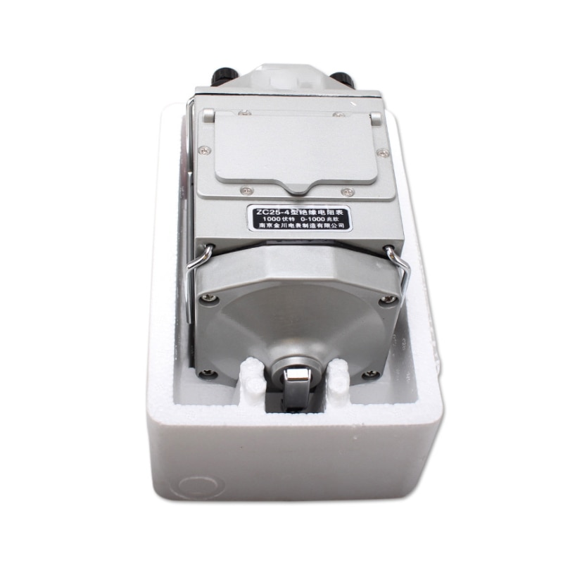 Zc25-4 1000v 1000 mω ohm isolering megohm tester motståndsmätare megger megohmmeter med plastfodral