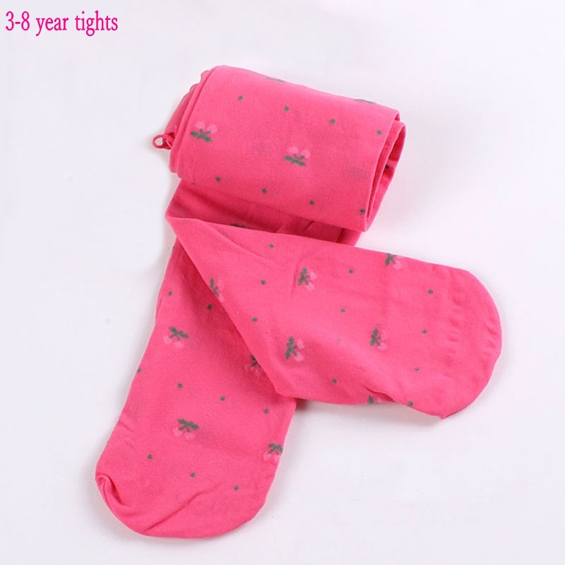 2021 New Girls collant primavera e autunno velluto Cherry Pattern Kids Dance collant per ragazze 3-7 anni pantaloni per ragazze anche i piedi