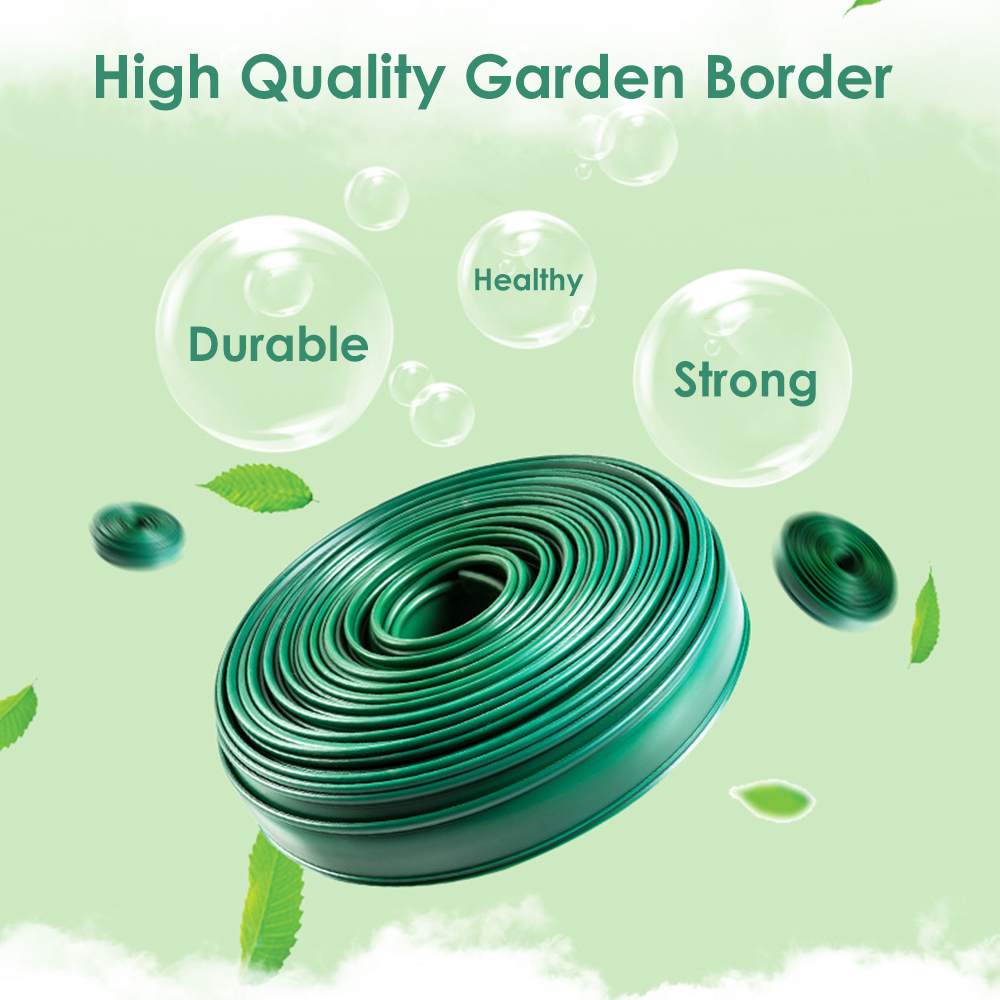 500x10cm Grass Edging Fence Border Garden Lawn Stone Lsolation Path Landscape Decorations Garden Fence Easy Assemble