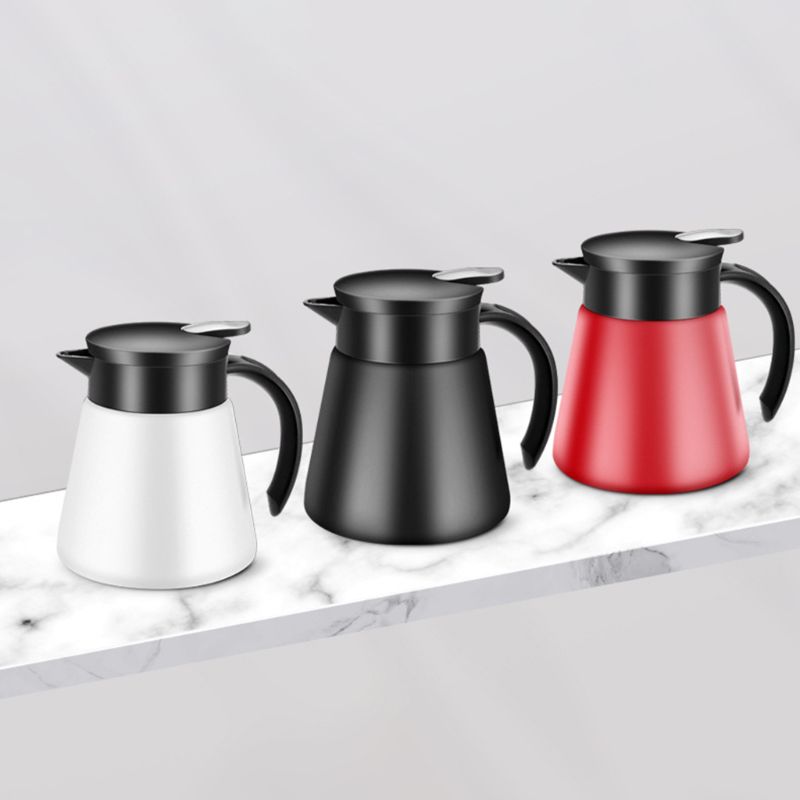 Bouteille sous vide à Double paroi en acier inoxydable de 680/880ml, carafe isotherme pour café, thé au lait et eau