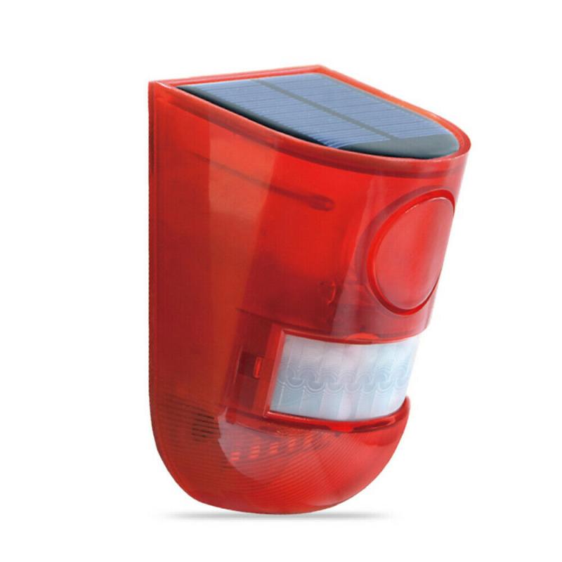 Solar Alarm Light Wireless Motion Sensor Outdoor Tuin Beveiliging Lamp Veiligheid Thuis Fabriek Tuin Smart Fast Alarm Waterdicht: Default Title