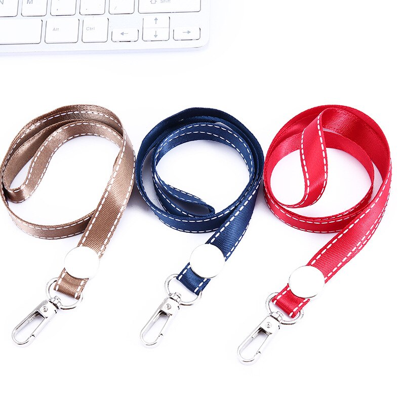 Effen Kleur Lanyard Badge Id Kaarthouder Neck Strap Key Houder Draagkoorden Lanyard Kantoor Schoolbenodigdheden Accessoire